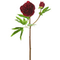 26" Real Touch Peony Spray Burgundy