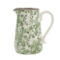 8x5.5x9" Verdant Garden Ceramic Pitcher