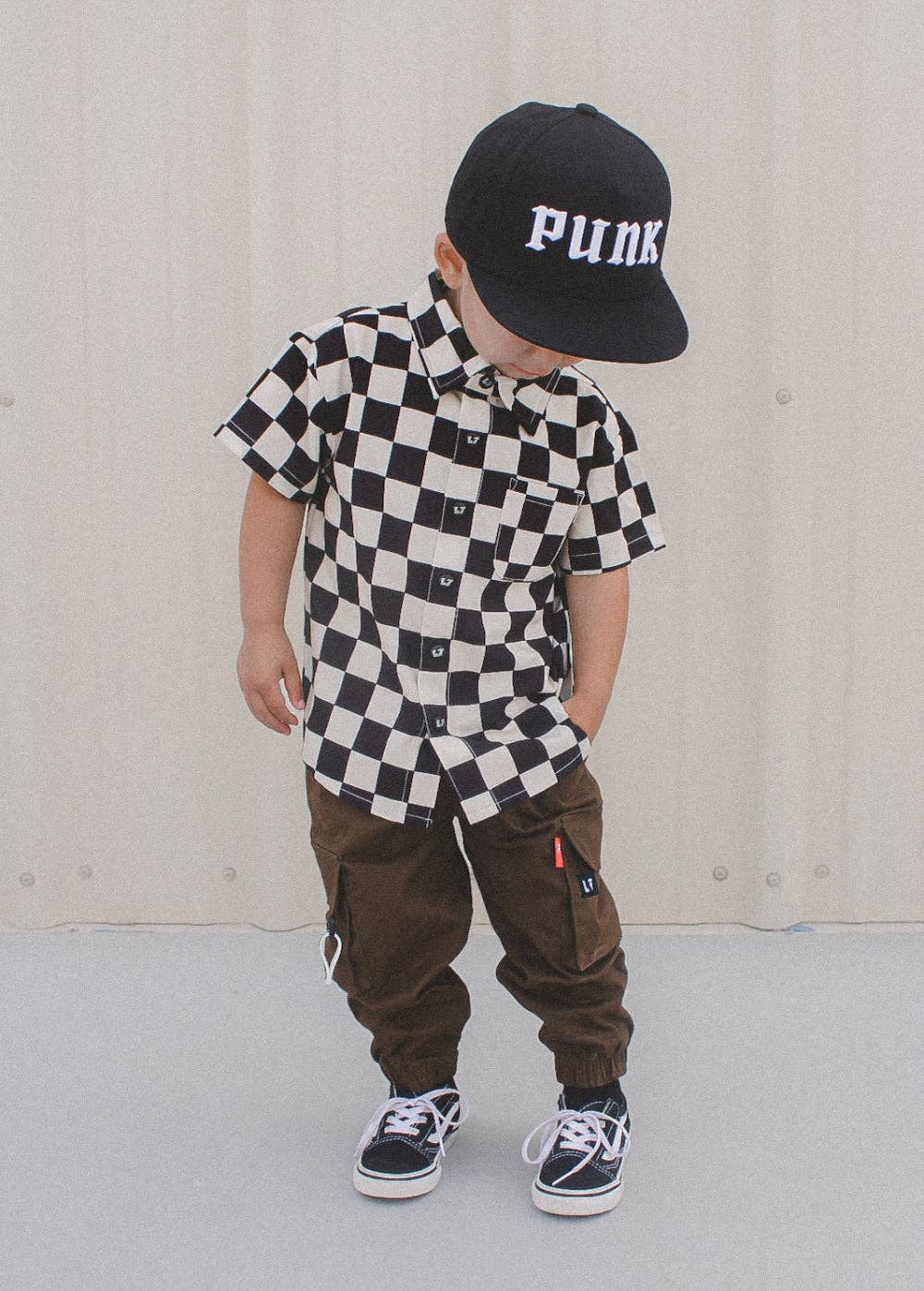 Checker Button-Up