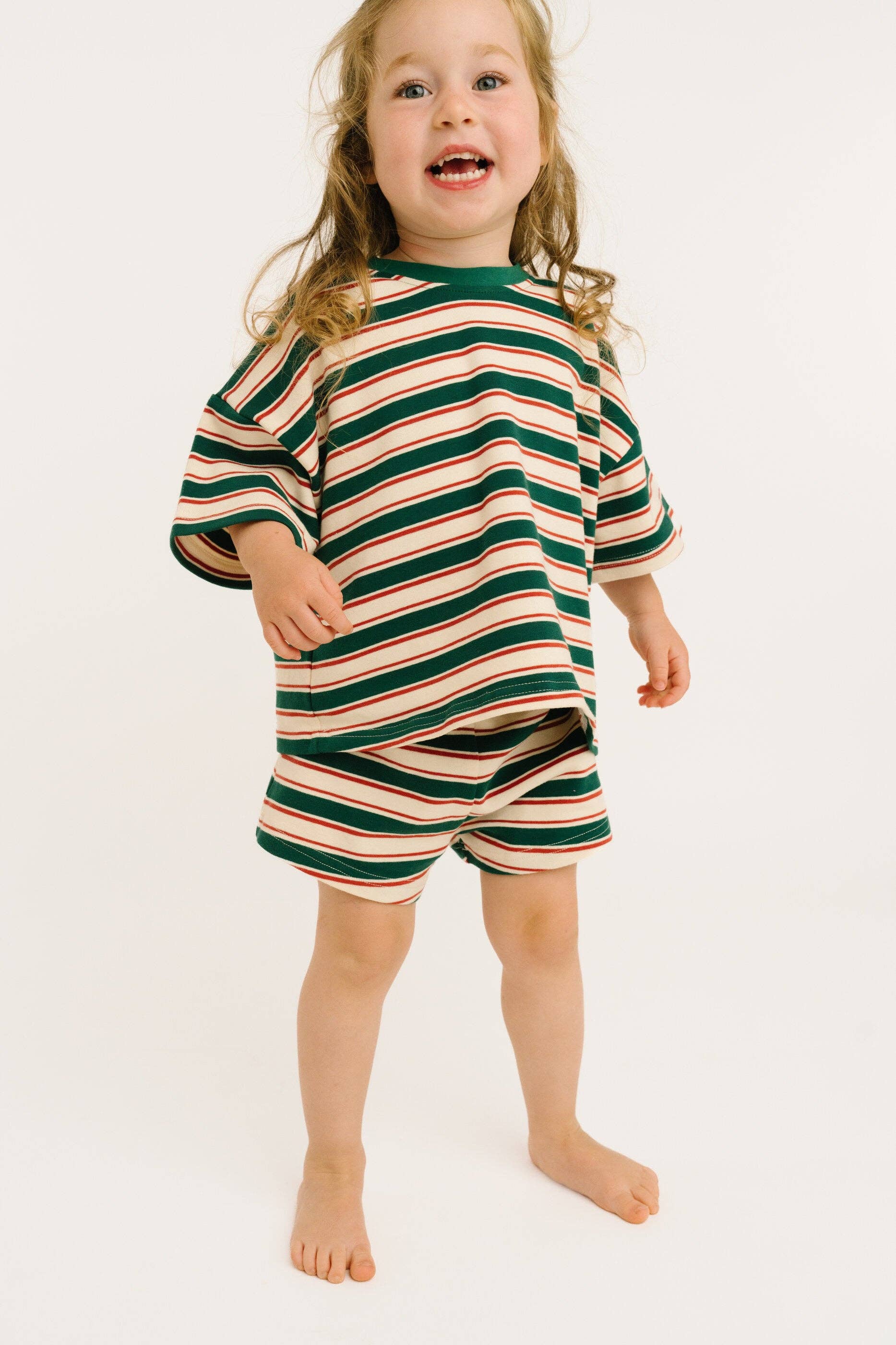 Forest Stripe Slouchy Set