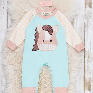 Palomino Dreams Embroidered Romper