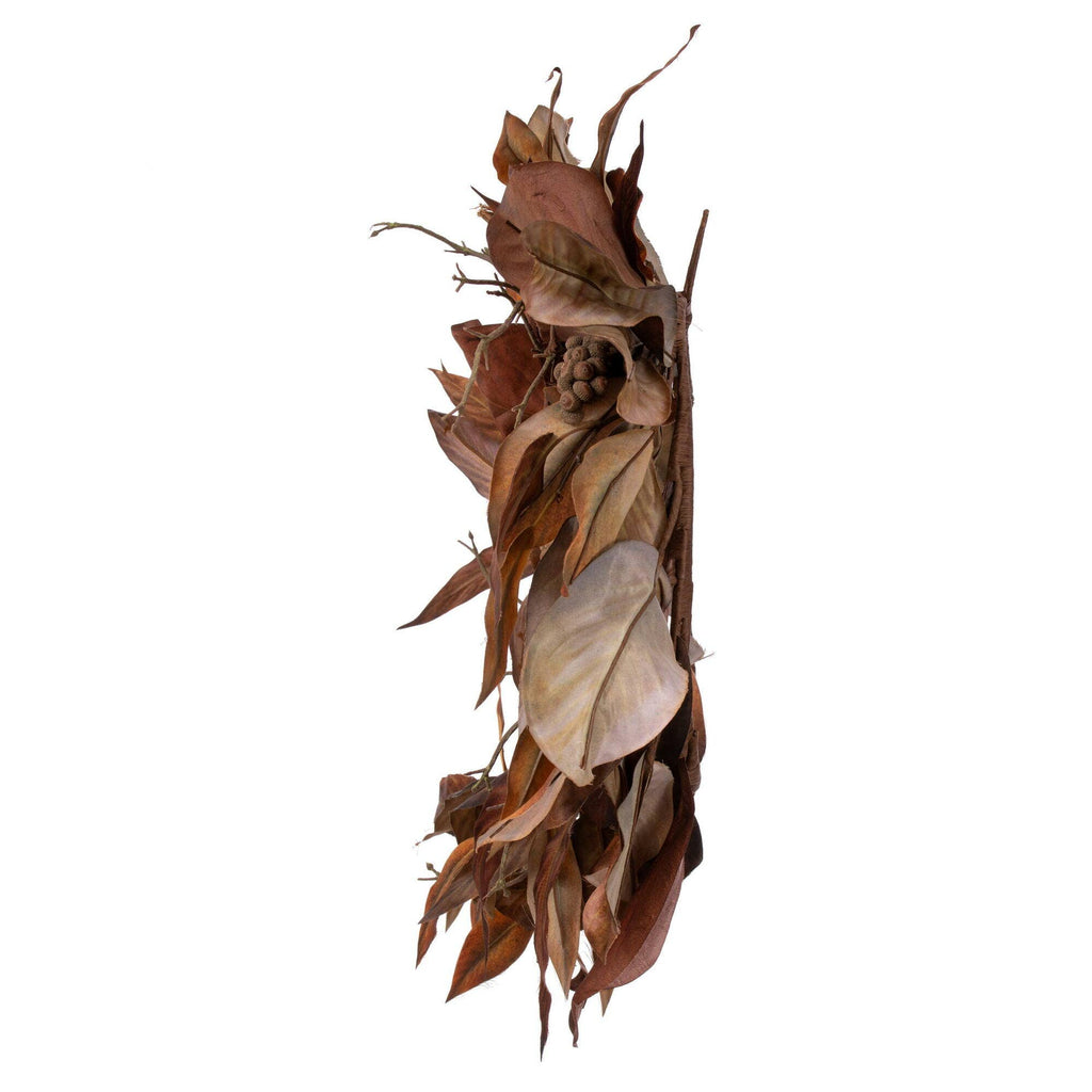Vickerman 24" Brown Magnolia Leaf Wreath